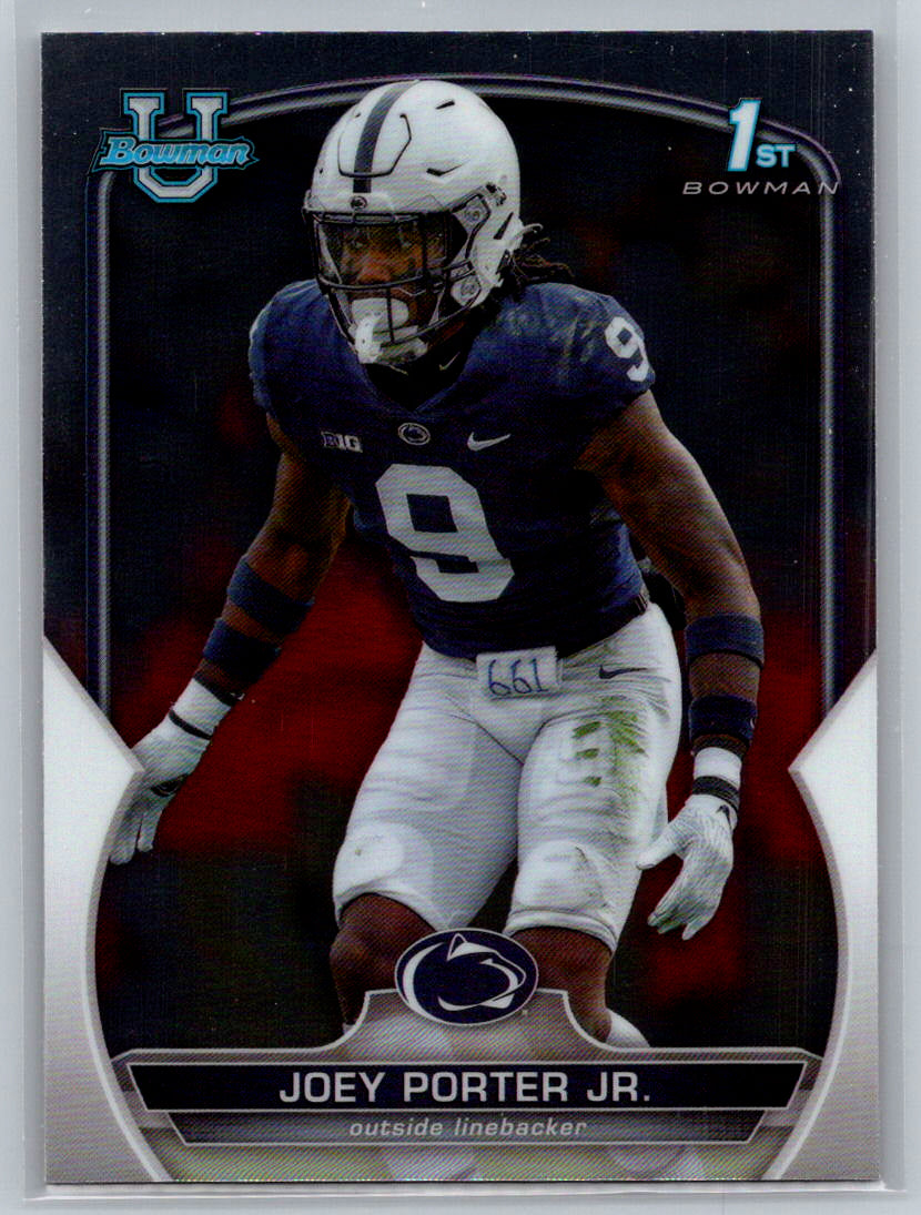 2022 Bowman University Chrome #79 Joey Porter Jr. Penn State Nittany Lions