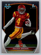 2022 Bowman University Chrome #83 Raleek Brown USC Trojans