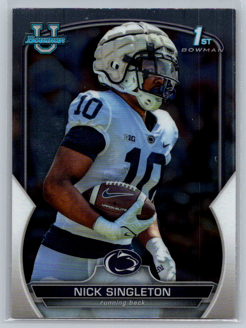 2022 Bowman University Chrome #87 Nick Singleton Penn State Nittany Lions
