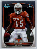 2022 Bowman University Chrome #90 Agiye Hall Texas Longhorns