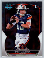 2022 Bowman University Chrome #93 Zach Calzada Auburn Tigers