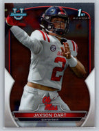 2022 Bowman University Chrome #94 Jaxson Dart Ole Miss Rebels