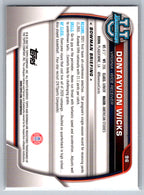 2022 Bowman University Chrome #96 Dontayvion Wicks Virginia Cavaliers