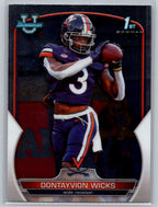 2022 Bowman University Chrome #96 Dontayvion Wicks Virginia Cavaliers