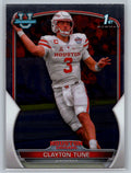 2022 Bowman University Chrome #98 Clayton Tune Houston Cougars
