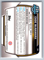 2022 Bowman University Chrome #99 Cade McNamara Michigan Wolverines