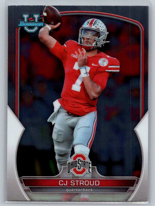 2022 Bowman University Chrome #100 C.J. Stroud Ohio State Buckeyes