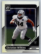 2024 Donruss Optic #104 Christian Wilkins Las Vegas Raiders