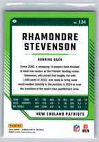 2024 Donruss Optic #134 Rhamondre Stevenson New England Patriots