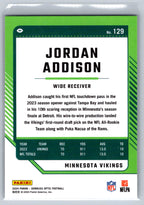 2024 Donruss Optic #129 Jordan Addison Minnesota Vikings