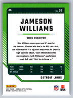 2024 Donruss Optic #67 Jameson Williams Detroit Lions