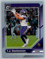 2024 Donruss Optic #131 T.J. Hockenson Holo Minnesota Vikings