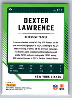 2024 Donruss Optic #151 Dexter Lawrence Holo New York Giants