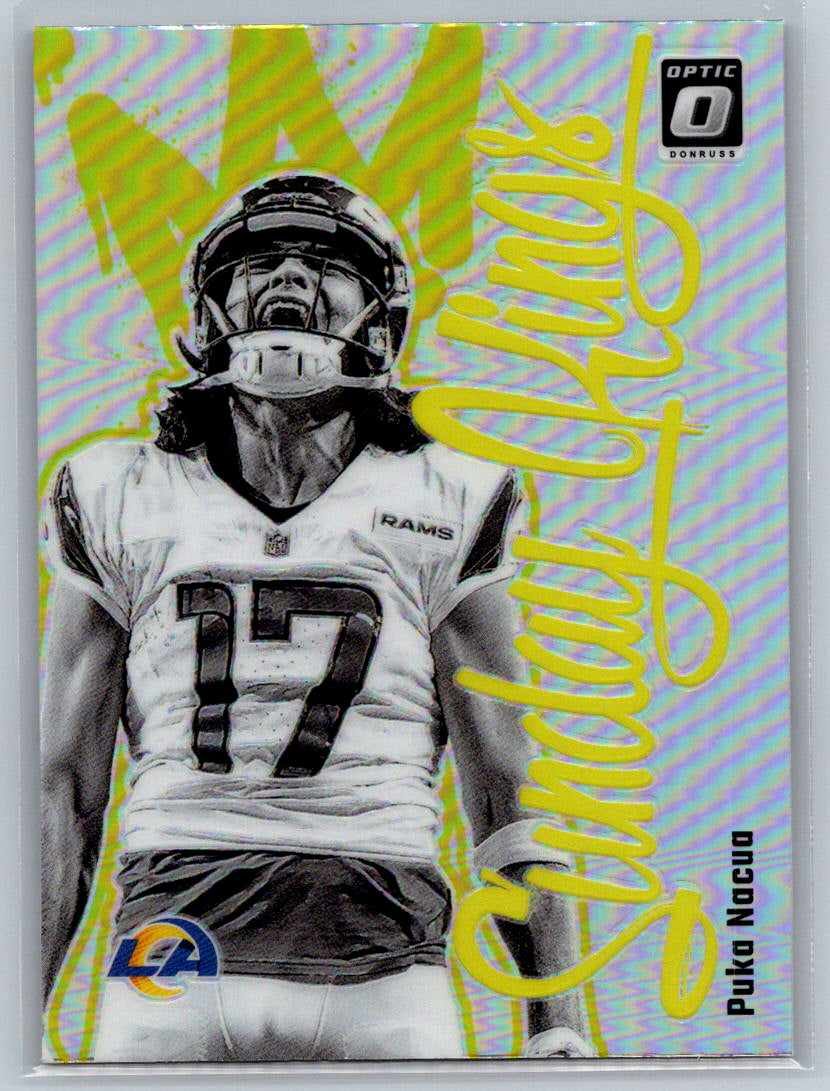 2024 Donruss Optic #24 Puka Nacua Sunday Kings Los Angeles Rams