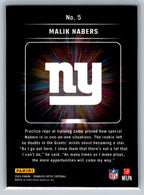 2024 Donruss Optic #5 Malik Nabers Light It Up New York Giants