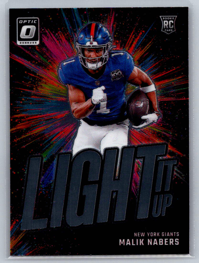 2024 Donruss Optic #5 Malik Nabers Light It Up New York Giants