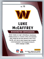 2024 Donruss Optic #15 Luke McCaffrey Rookie Primary Colors Washington Commanders