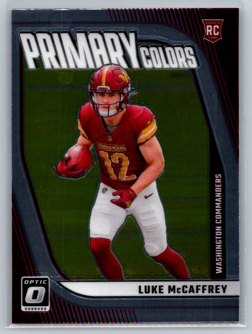 2024 Donruss Optic #15 Luke McCaffrey Rookie Primary Colors Washington Commanders