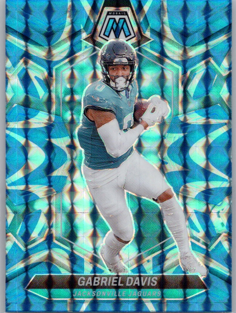 2024 Panini Mosaic #102 Gabriel Davis Mosaic Reactive Blue Jacksonville Jaguars