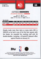 2025-26 Topps #66 Onyeka Okongwu Atlanta Hawks