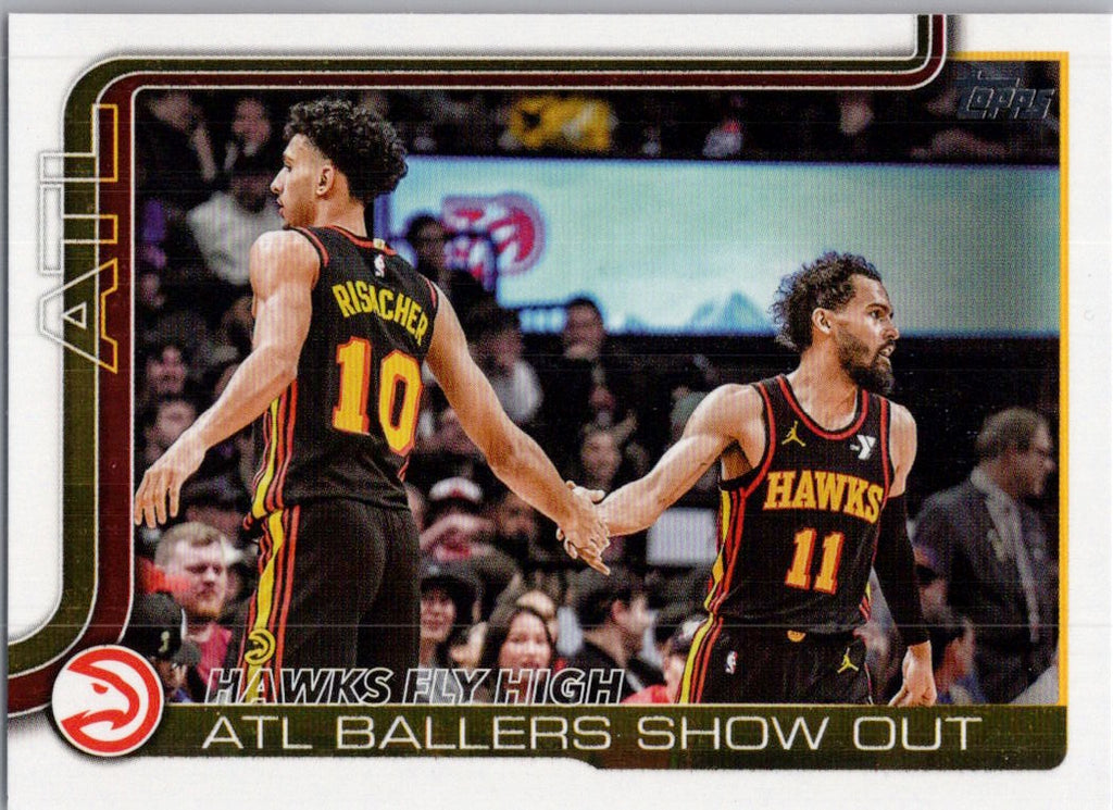 2025-26 Topps #282 Hawks Fly High: ATL Ballers Show Out Atlanta Hawks