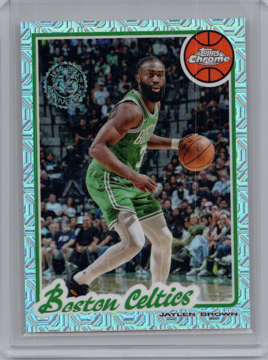 2025-26 Topps #TC-JB Jaylen Brown 1980-81 Topps Chrome Basketball Boston Celtics