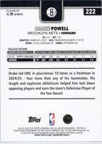 2025-26 Topps #222 Drake Powell Brooklyn Nets