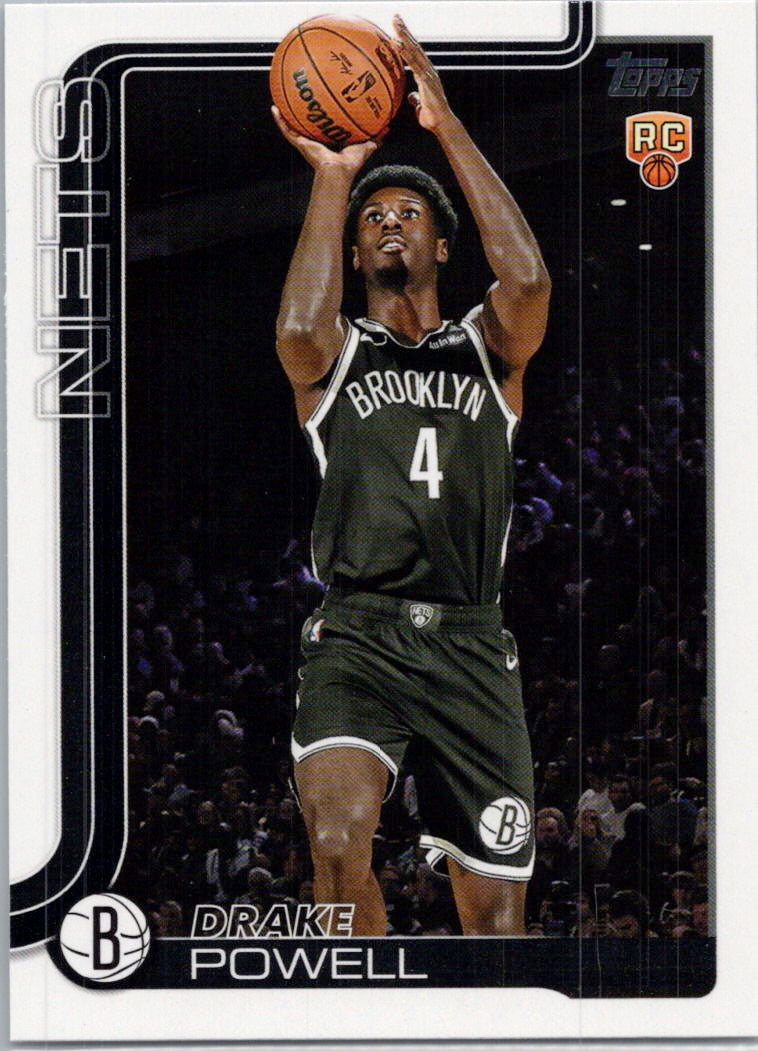 2025-26 Topps #222 Drake Powell Brooklyn Nets