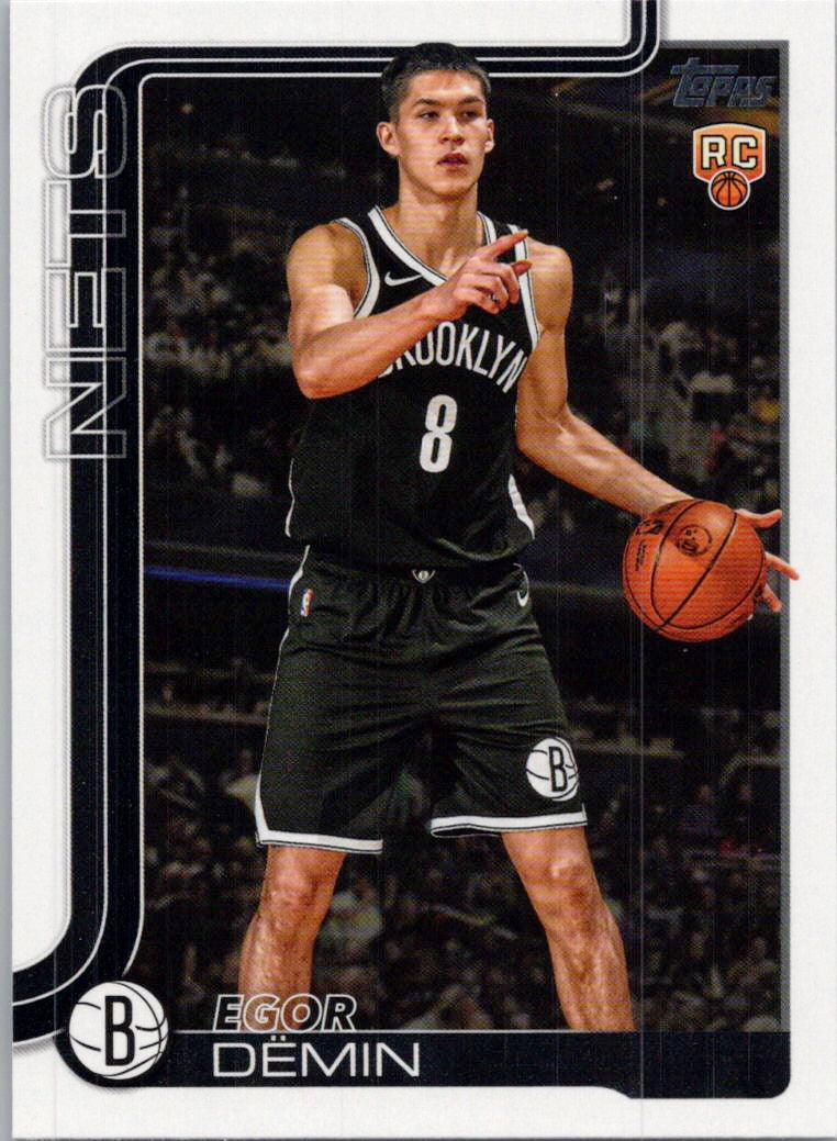 2025-26 Topps #208 Egor Dëmin Brooklyn Nets