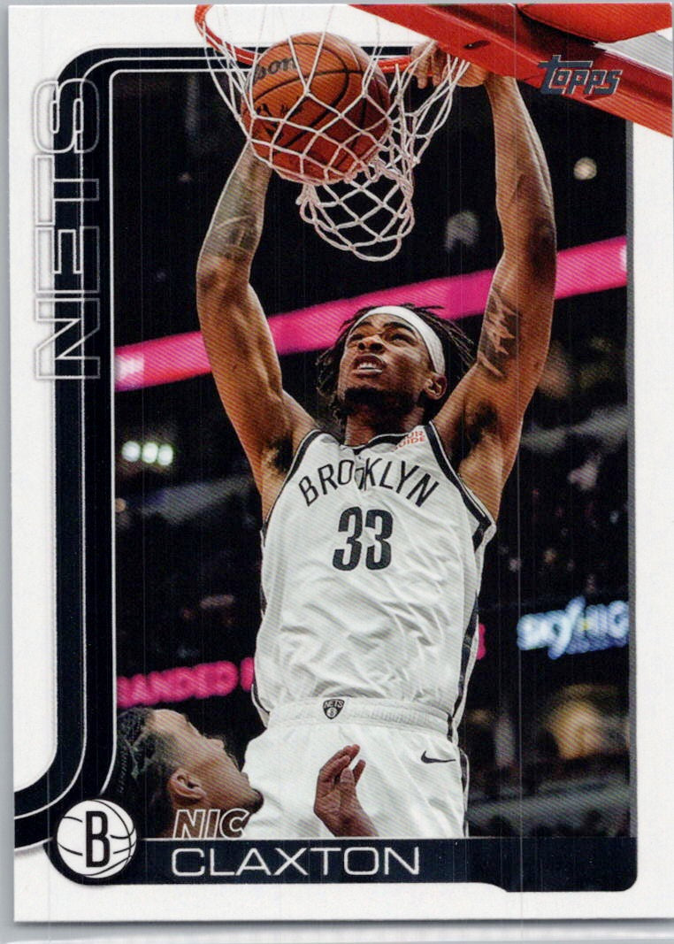 2025-26 Topps #10 Nic Claxton Brooklyn Nets