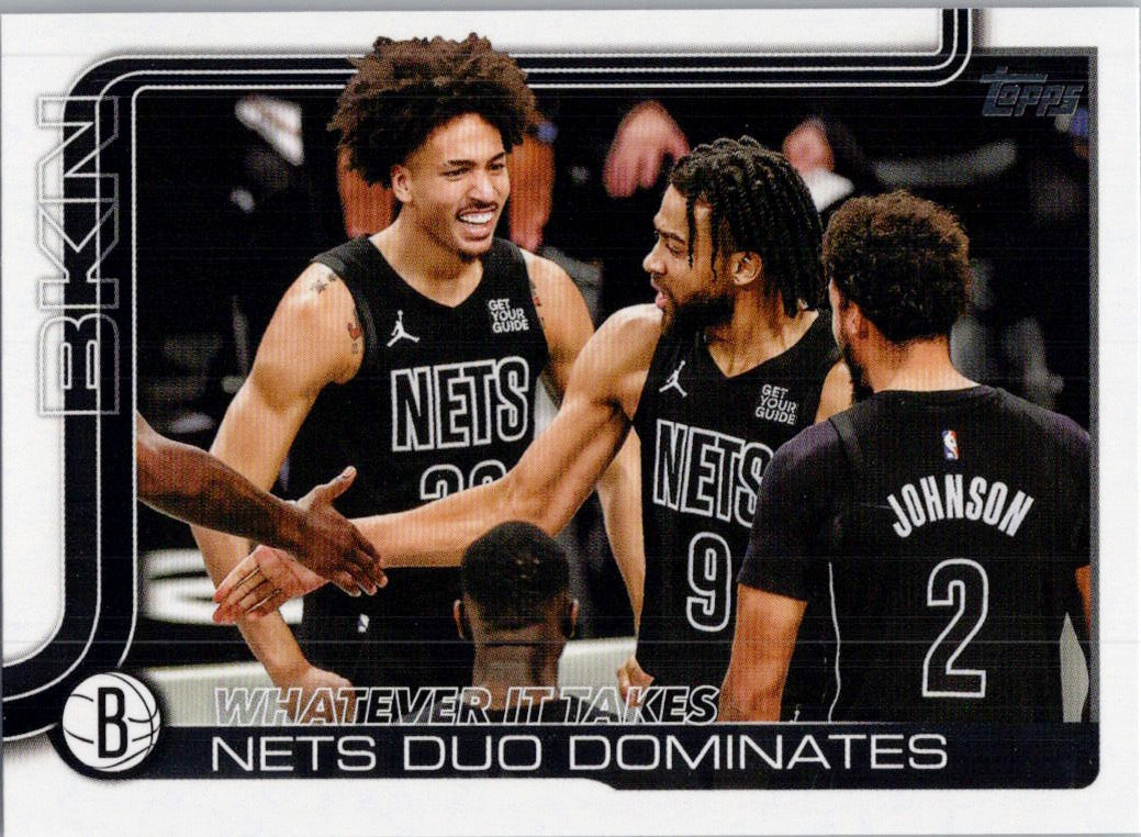 2025-26 Topps #273 Whatever It Takes: Nets Duo Dominates Brooklyn Nets