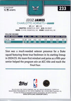 2025-26 Topps #233 Sion James Charlotte Hornets
