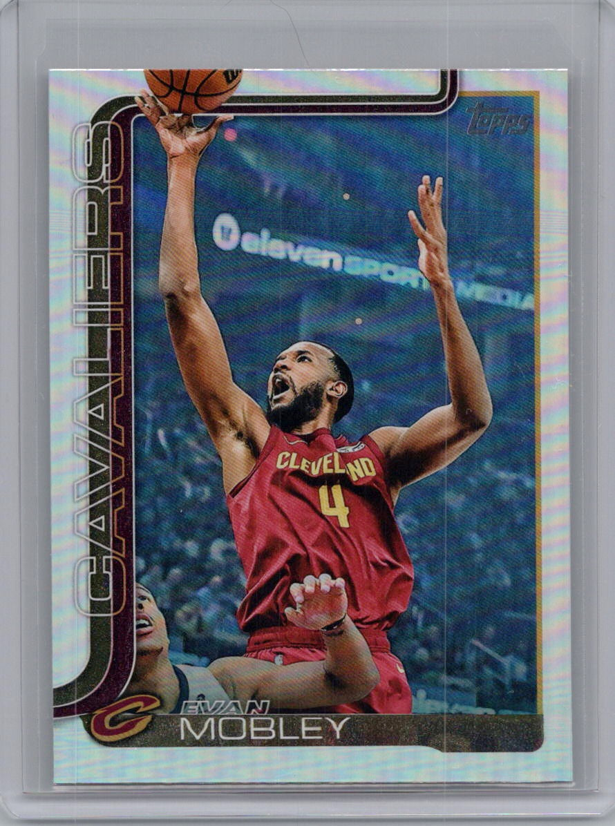 2025-26 Topps #82 Evan Mobley Holo Foil Cleveland Cavaliers