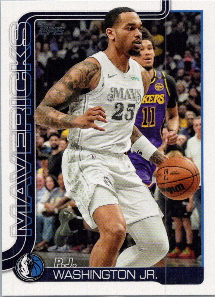 2025-26 Topps #173 P.J. Washington Jr. Dallas Mavericks