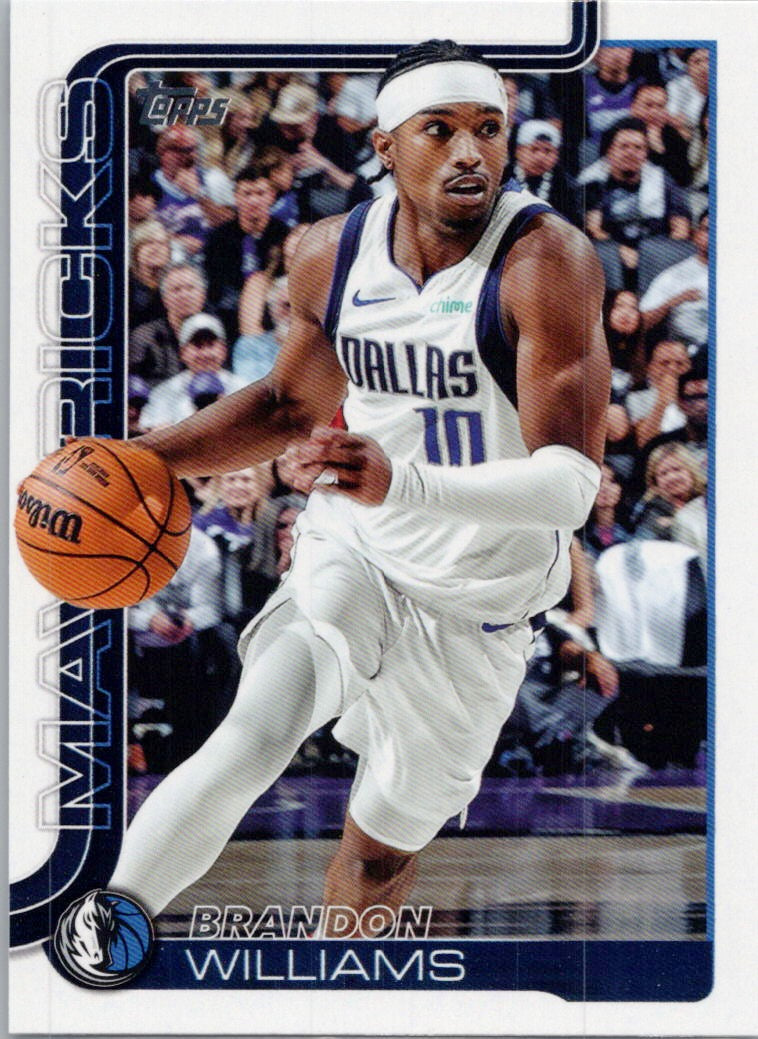 2025-26 Topps #171 Brandon Williams Dallas Mavericks