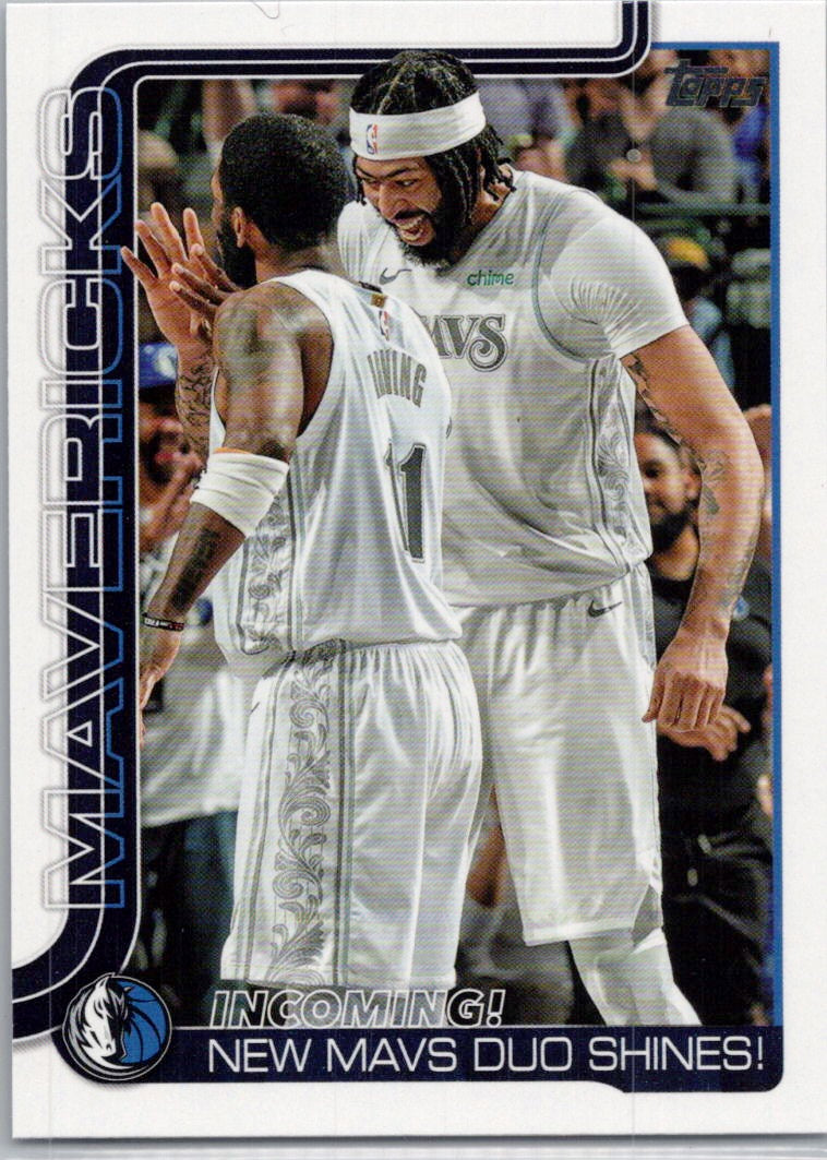 2025-26 Topps #296 Incoming!: New Mavs Duo Shines! Dallas Mavericks