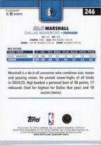 2025-26 Topps #246 Naji Marshall Dallas Mavericks
