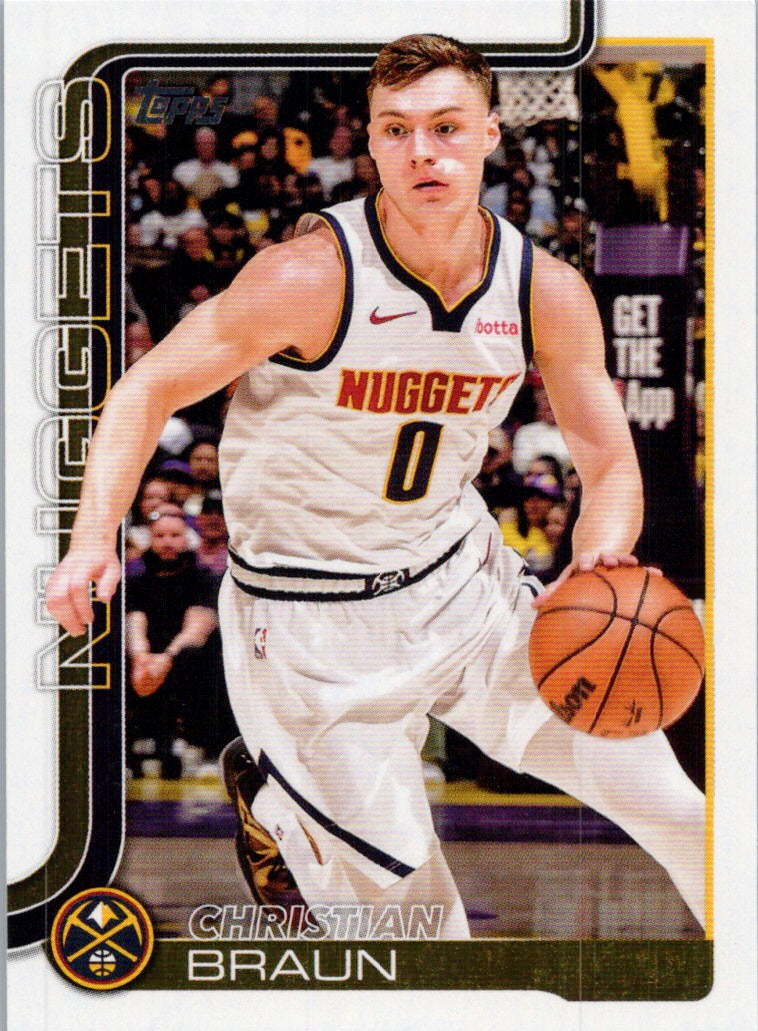 2025-26 Topps #102 Christian Braun Denver Nuggets