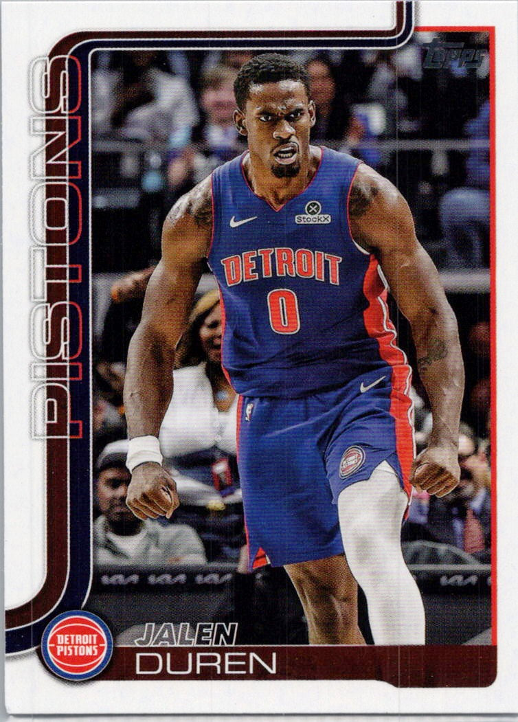 2025-26 Topps #41 Jalen Duren Detroit Pistons