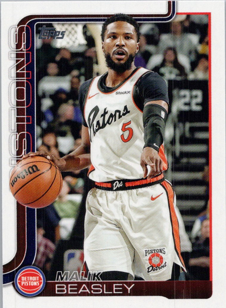 2025-26 Topps #43 Malik Beasley Detroit Pistons
