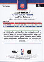 2025-26 Topps #42 Ron Holland II Detroit Pistons