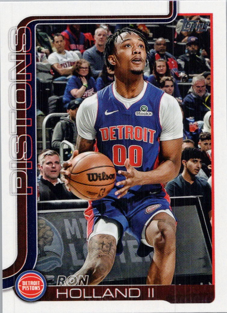 2025-26 Topps #42 Ron Holland II Detroit Pistons