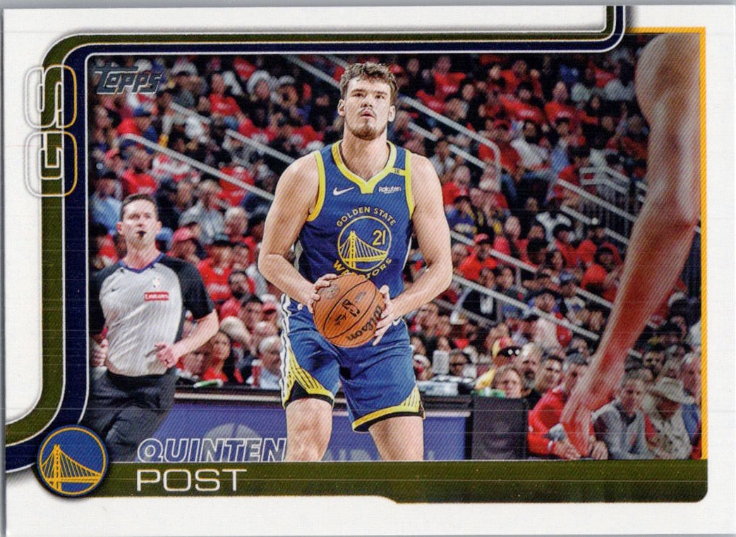 2025-26 Topps #139 Quinten Post Golden State Warriors