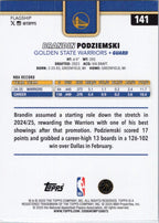 2025-26 Topps #141 Brandin Podziemski Golden State Warriors