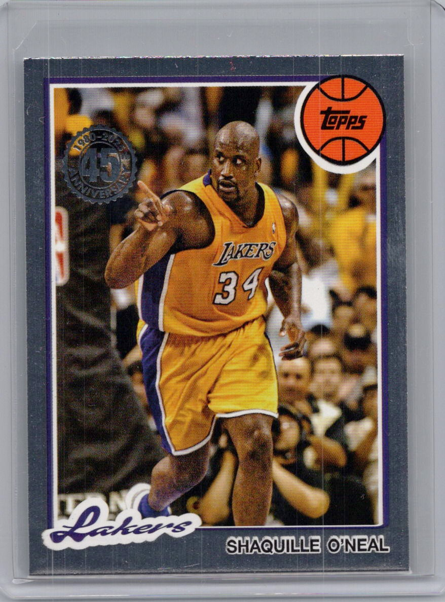 2025-26 Topps #80BK-4 Shaquille O'Neal 1980-81 Topps Basketball Los Angeles Lakers
