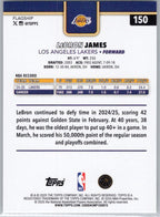 2025-26 Topps #150 LeBron James Los Angeles Lakers