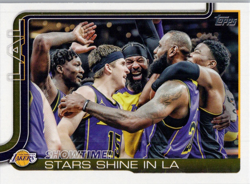 2025-26 Topps #293 Showtime!: Stars Shine in Los Angeles Lakers