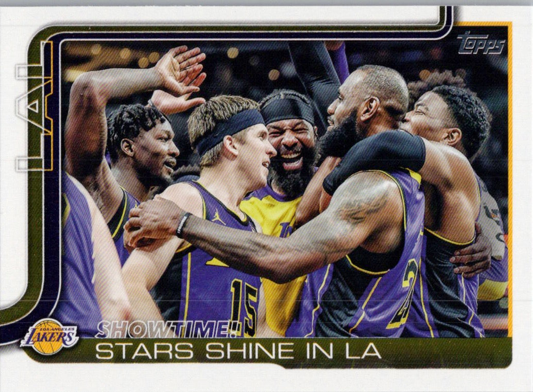 2025-26 Topps #293 Showtime!: Stars Shine in Los Angeles Lakers