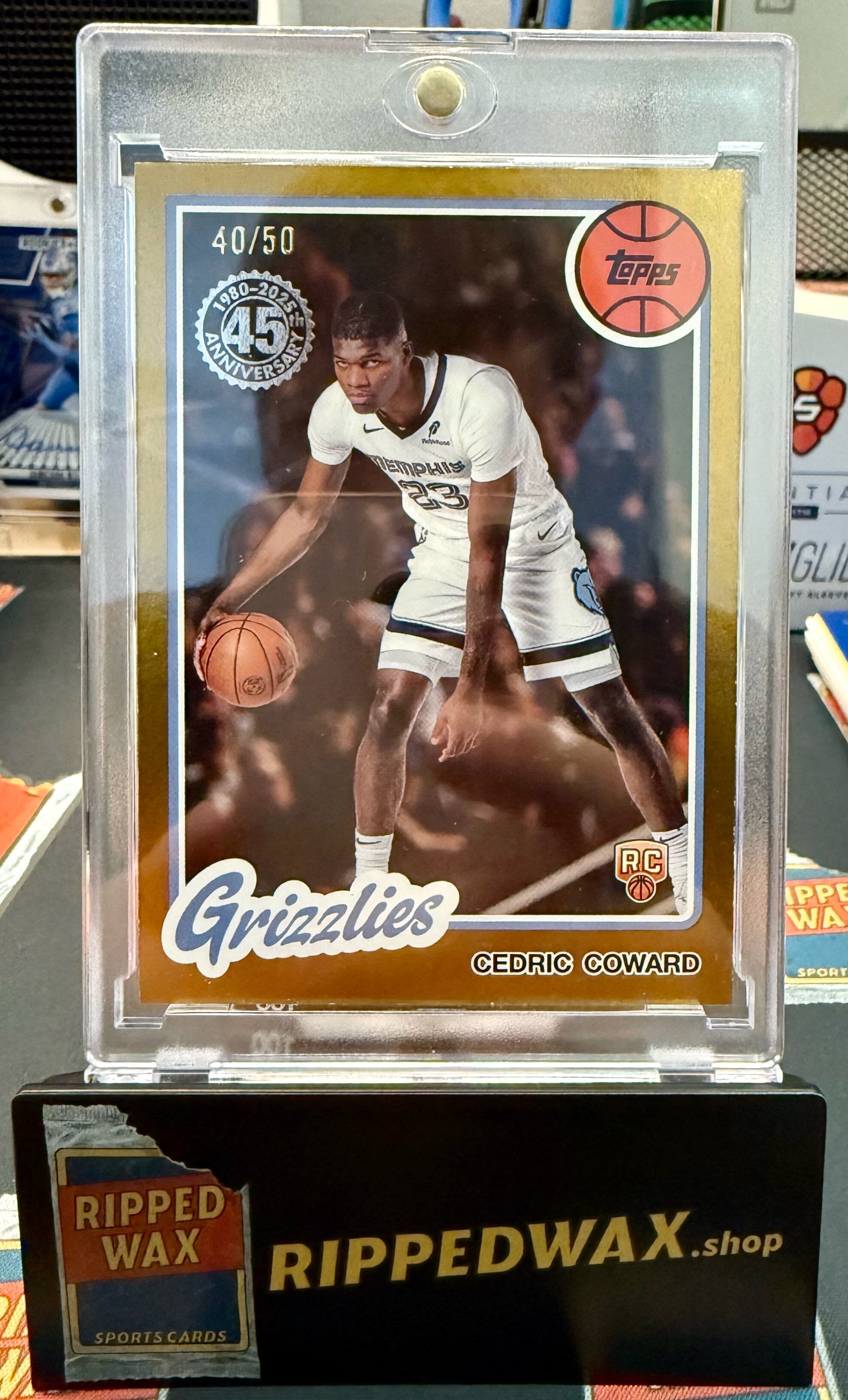 2025-26 Topps #80BK-58 Cedric Coward 1980-81 Topps Gold Holo Foil #/50