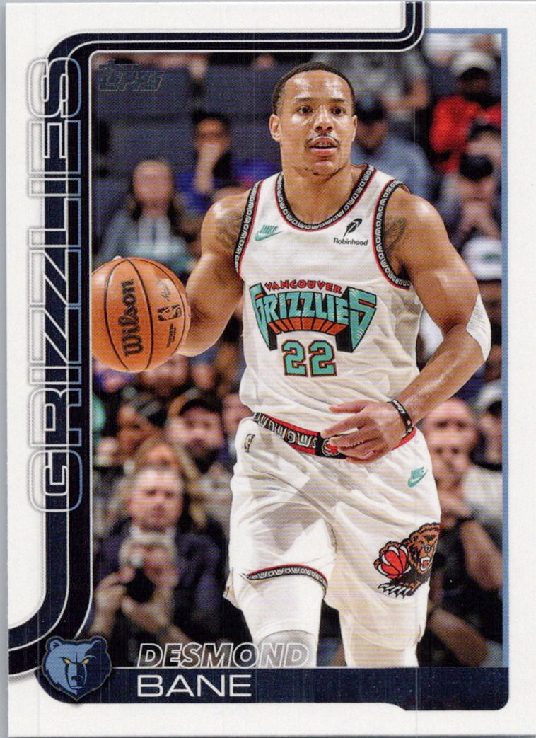 2025-26 Topps #185 Desmond Bane Memphis Grizzlies